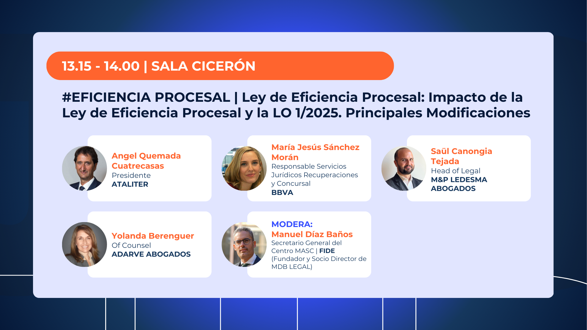  Ley de Eficiencia Procesal: Impacto de la Ley de Eficiencia Procesal y la LO 1/2025. Principales Modificaciones